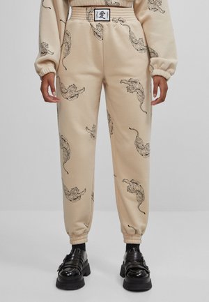 Tracksuit bottoms - beige