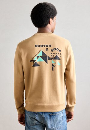 Scotch & Soda FRONT BACK ARTWORK - Sweatshirt - tannin