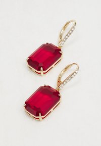 Lauren Ralph Lauren STONE DROP - Orecchini - gold-coloured/bordeaux