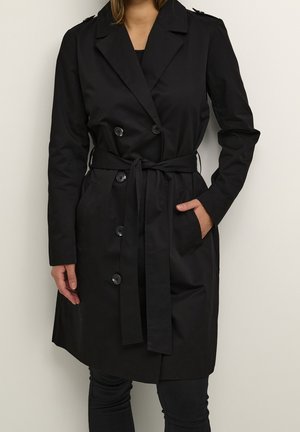 Kaffe Trench - mottled black
