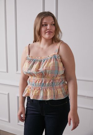 GRACIE GINGHAM - Top - polished jade