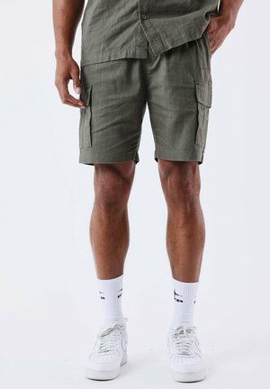 TEXTURÉE - Short - olive foncé