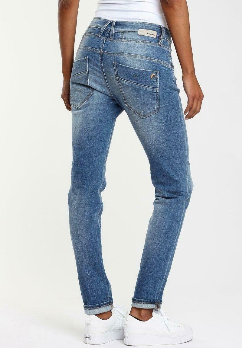 Damen Skinny | Gang GERDA Jeans Relaxed Fit vintage soft destroy/blue denim - OD02340 Damen Skinny | Gang GERDA Jeans Relaxed Fit vintage soft destroy/blue denim - OD02340