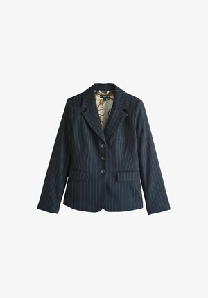 Next, TALL FIT - PINSTRIPE SCULPTED SINGLE BREASTED BLAZER . - Blejzer - navy