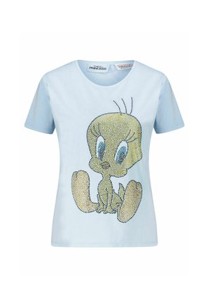 MIT STRASS TWEETY - Print T-shirt - aqua