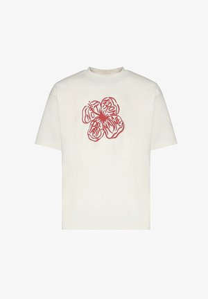 Drôle de Monsieur, T-SHIRT DROLE DE MONSIEUR - Camiseta estampada - bianco, rosso