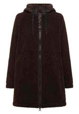 Cecil, STRUKTURMIX TEDDY-MANTEL MIT KAPUZE - Manteau d'hiver - chocolate sauce brown