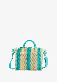 Unselected, beige/aquamarine