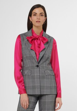 Weste - black natural white