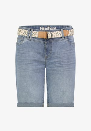 Sublevel, BERMUDA MIT FLECHT UND UMSCHLAG - Jeans Shorts - hellblau