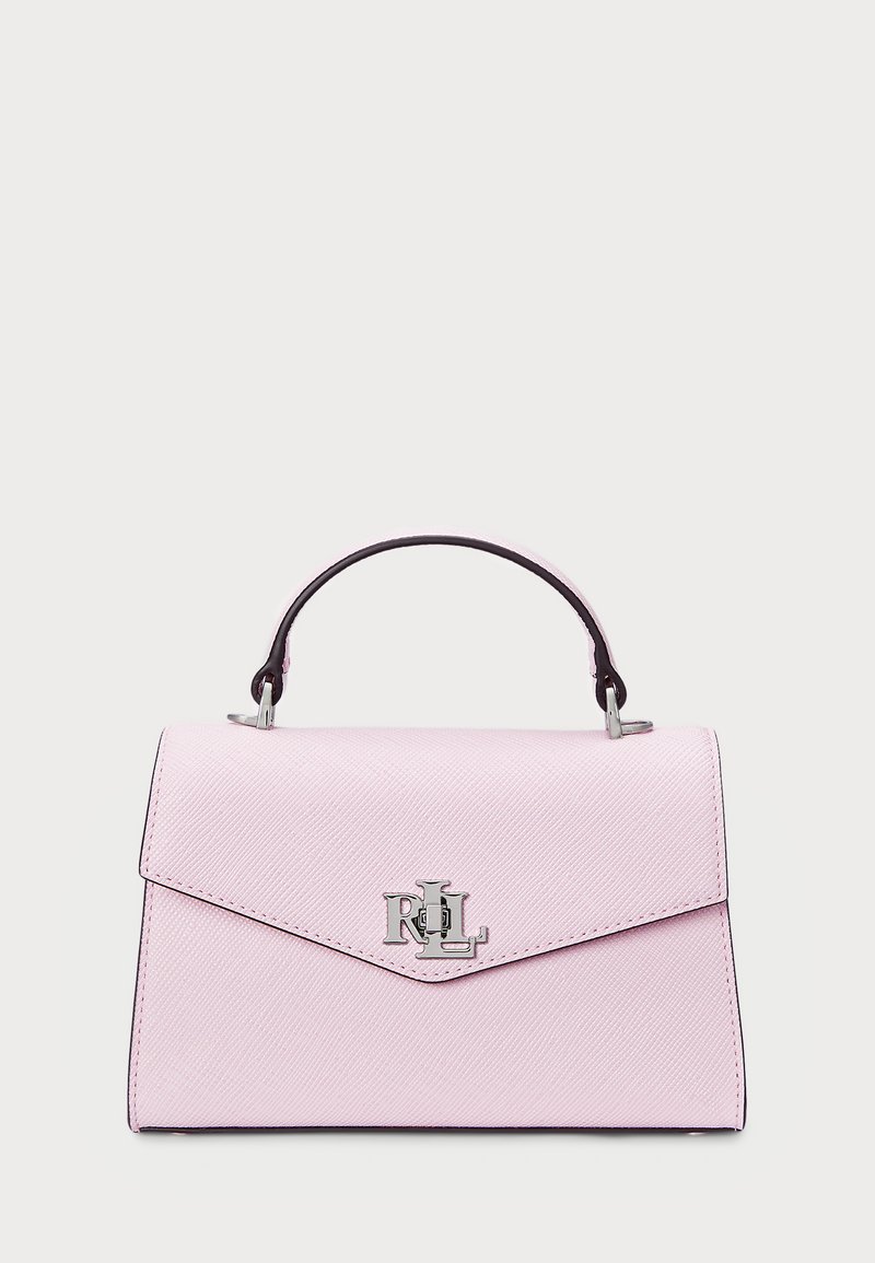 Lauren Ralph Lauren - CROSSHATCH LEATHER SMALL FARRAH SATCHEL - Handbag - hint of pink, Enlarge