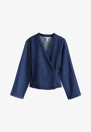 Next REGULAR FIT - N. PREMIUM ASYMMETRICAL WRAP - Blúzka - rinse denim
