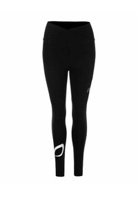 Endless CROSS POCKET - Leggings - black white