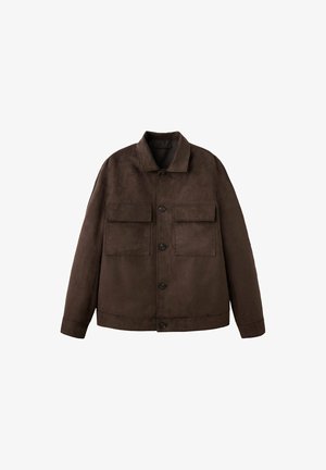 Mango, ADULT - Veste en similicuir - dark brown
