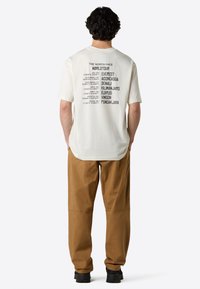 The North Face Print T-shirt - white dune anthracite g