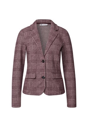 Street One, CHECKED BLAZER WITH BUTTONS - Blazer - rustic rouge