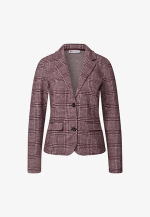 Street One, CHECKED BLAZER WITH BUTTONS - Blazer - rustic rouge