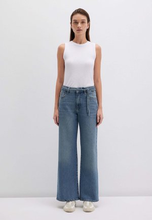 MALIBU WITH BELT - Jeans a zampa - blau