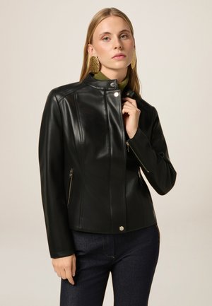 CORTA CON ZIP DECORATIVE - Kunstlederjacke - nero