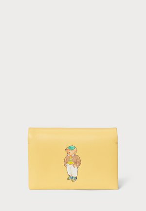 Polo Ralph Lauren POLO BEAR LEATHER FLAPPED CARD CASE - Portefeuille - lemon meringue