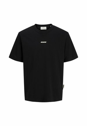 Jack & Jones, JCOCLUB BACK SCRIPT TEE SS CREW NECK SN - T-shirts print - black