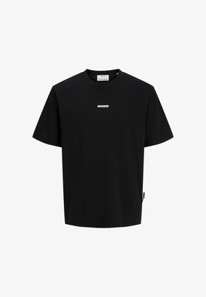 Jack & Jones, JCOCLUB BACK SCRIPT TEE SS CREW NECK SN - T-shirts print - black
