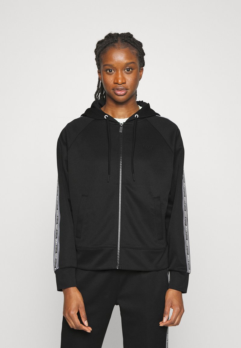 Pull Zippé Oversize DKNY Femme – Noir – Taille S – Cachemire – Occasion TBE