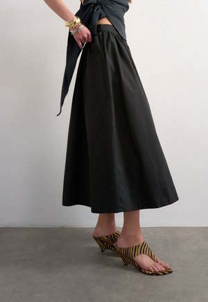 Topshop SALLY SKIRT - Gonna lunga - black
