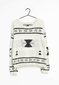 YAS Stickad tröja - off-white