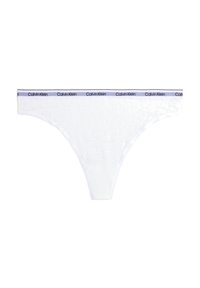 HIGH LEG THONG ICON LACE - String - white
