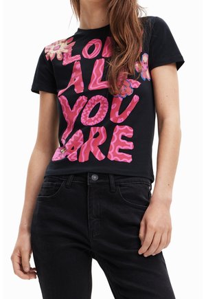 T-shirt imprimé - black