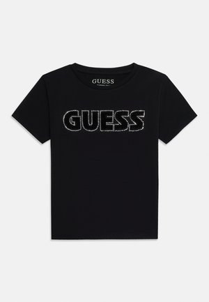 Guess, KIDS TEENS - Μπλουζάκι με στάμπα - jet black