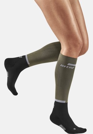 THE RUN COMPRESSION SOCKS KNEE-HIGH WOMEN - MADE IN GERMANY - Kniestrümpfe - olive black