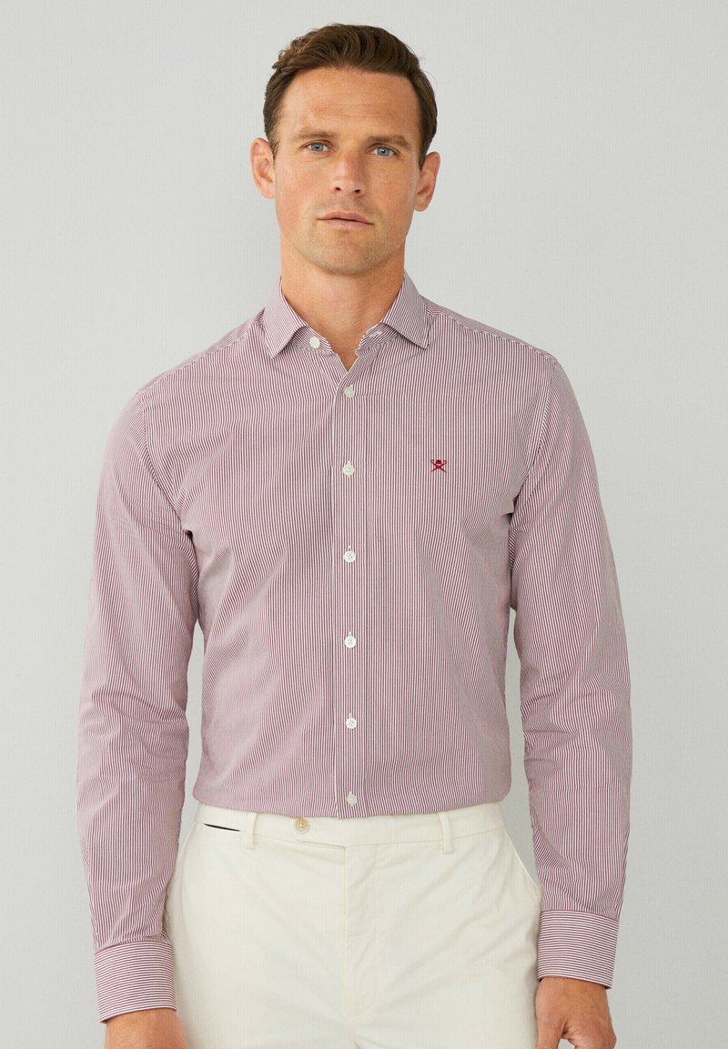Hackett London ESSENTIAL FINE BENGAL STRIPE - Skjorta - red