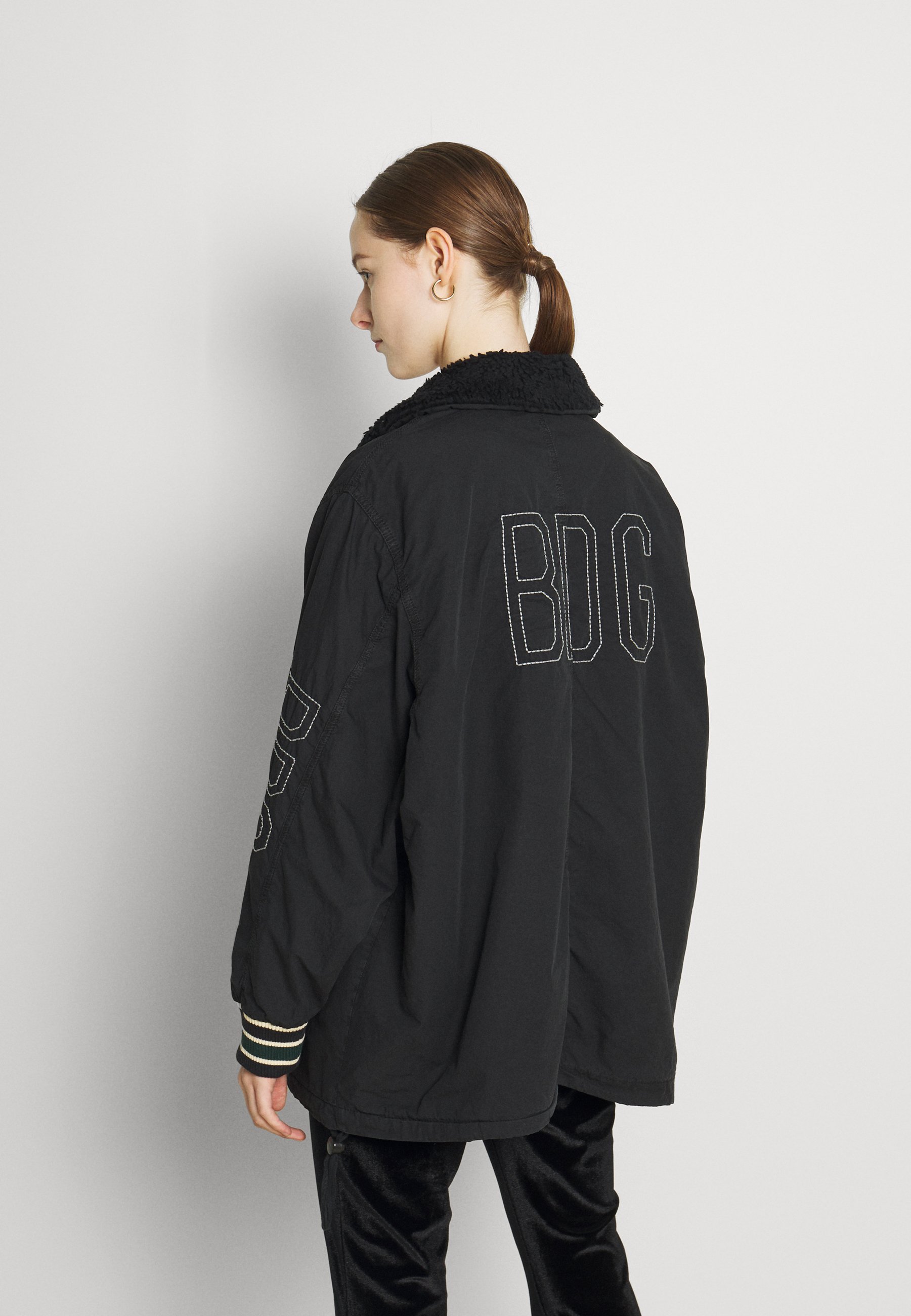 BDG Urban Outfitters CHAIN STITCH JACKET - Manteau court - black/noir -  ZALANDO.FR