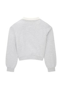 TOM TAILOR MIT POLOKRAGEN  - Felpa - light stone grey melange