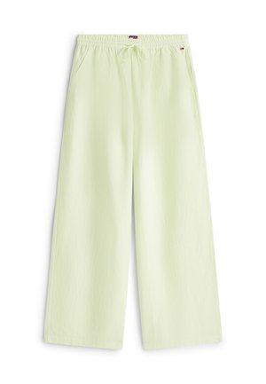 Tommy Jeans, LOOSE LINEN BLEND DRAWSTRING TROUSERS - Pantalon classique - faded lime