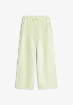 Tommy Jeans, LOOSE LINEN BLEND DRAWSTRING TROUSERS - Pantalon classique - faded lime
