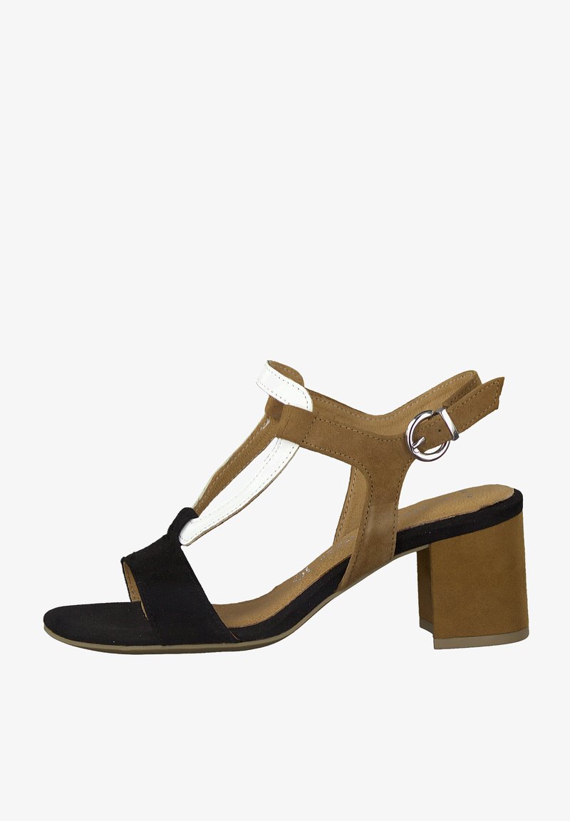 Marco Tozzi High heeled sandals - cognac comb