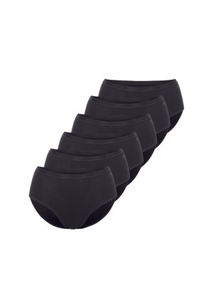 6ER PACK GO DAILY MIDI - Slip - schwarz