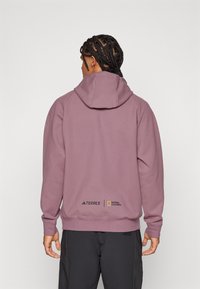 Adidas Terrex NATIONAL GEOGRAPHIC AERO.READY_WARMING HOODY - Felpa con cappuccio - shadow fig