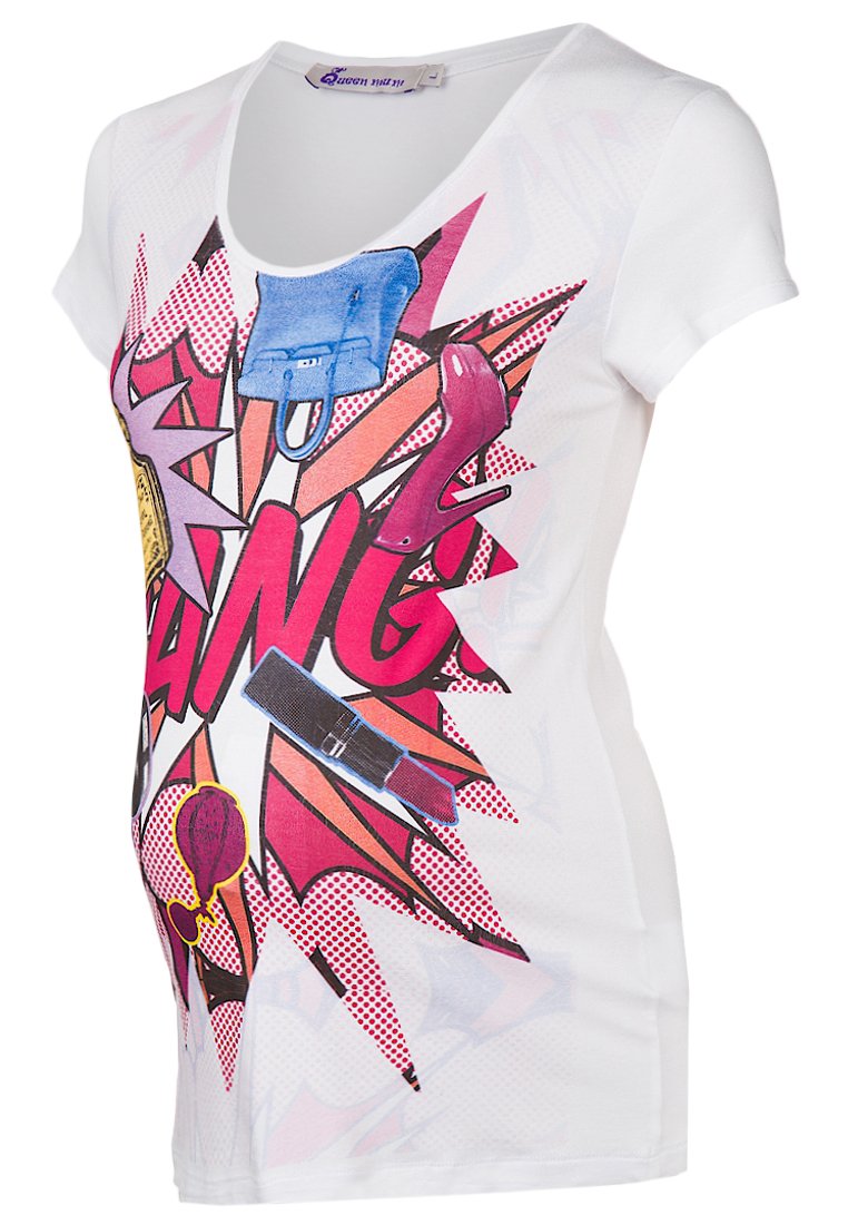 Queen Mum T-shirt print wit