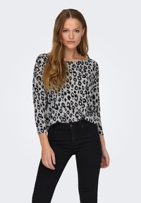 ONLY ONLELCOS AOP JRS NOOS - Langærmet T-shirt - light grey melange
