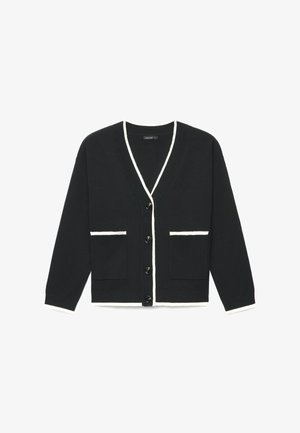 Calliope, MAGLIA TINTA UNITA - Cardigan - ultrablack