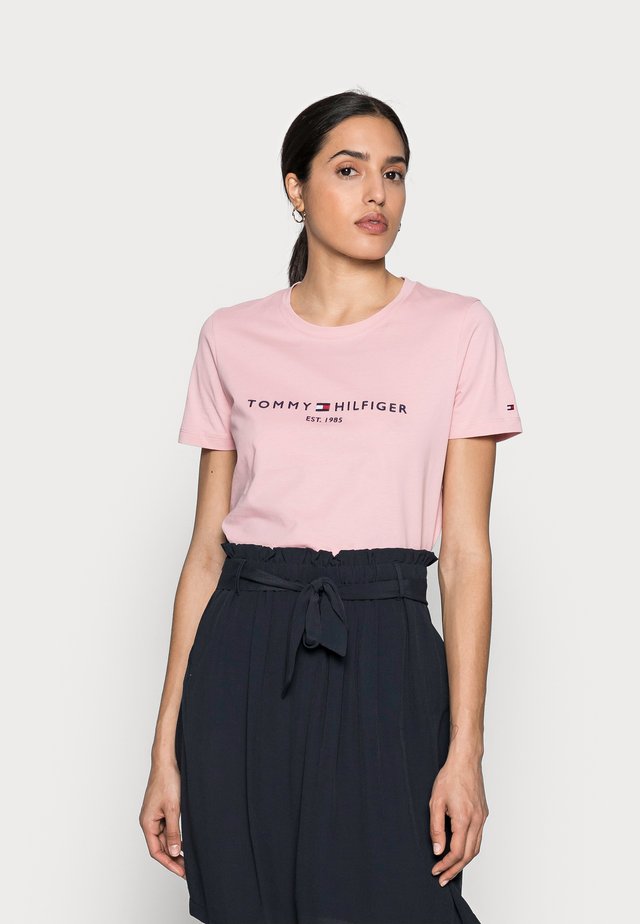 REGULAR HILFIGER TEE - Print T-shirt - pink