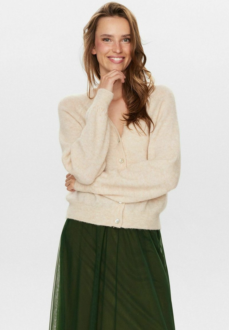 Nümph RIETTE V-NECK - Adīta jaka - sun kiss