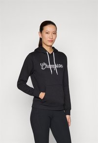Champion GRAPHIC HOODIE - Hanorac - black