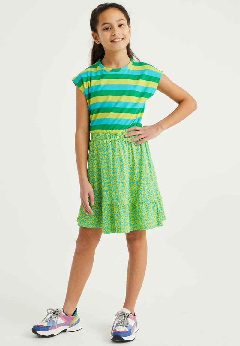 WE Fashion MET DESSIN Robe en jersey green/vert ZALANDO.FR