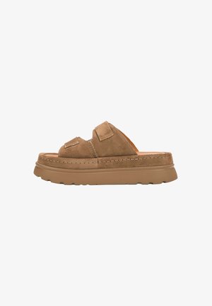 ESTRO, BRĄZOWE KLAPKI DAMSKIE NA PLATFORMIE ESTRO ER00119939 36 - Mules - brown