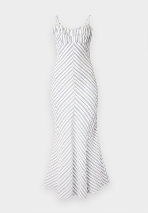 sandro ROBE - Maxi dress - bleu/ecru